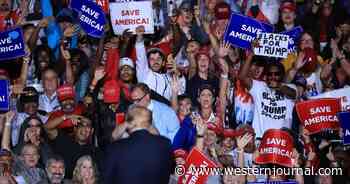 Despite Rain, 30,000 Trump Supporters Turn Out to Hear Trump Speak on Saving America