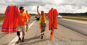 Calgary Indigenous woman walks to raise awareness and seek justice for residential school victims - CTV Toronto