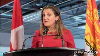 Twitter adds warning label to tweet from Liberal candidate Chrystia Freeland