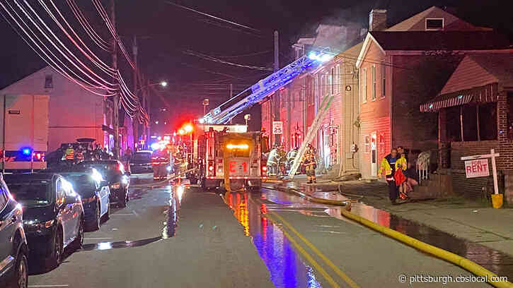 Two Firefighters Injured Battling House Fire In Sharpsburg
