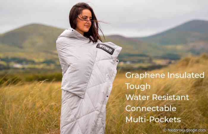 Culla outdoor blanket by crua made from graphene infused material