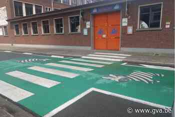 Gemeente plaatst opvallende zebrapaden in schoolomgevingen - Gazet van Antwerpen