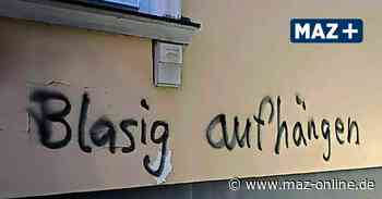 Hetze gegen Landrat an Hauswand in Bad Belzig - Märkische Allgemeine Zeitung