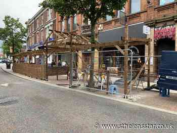 Outdoor seating area being created at St Helens town centre restaurant and bar - St Helens Star