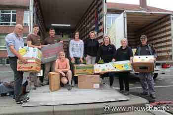 Scholen sturen twee volle vrachtwagens vol materiaal naar getroffen Waalse collega’s: “Ze hebben daar zelfs geen elektriciteit”