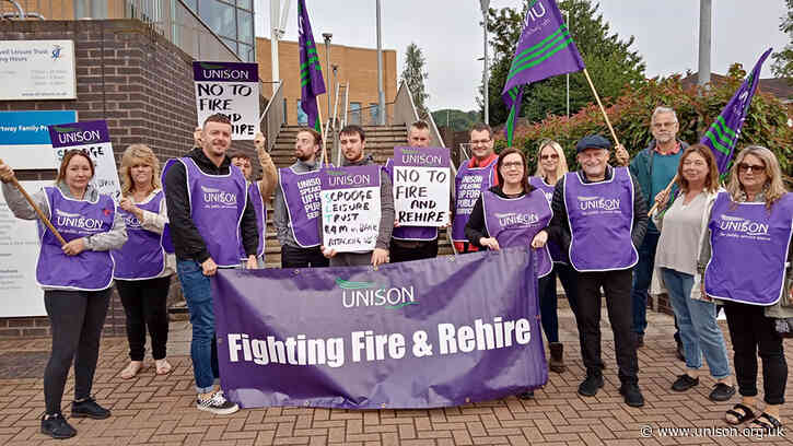 Sandwell leisure staff strike again over ‘fire and rehire’ tactics