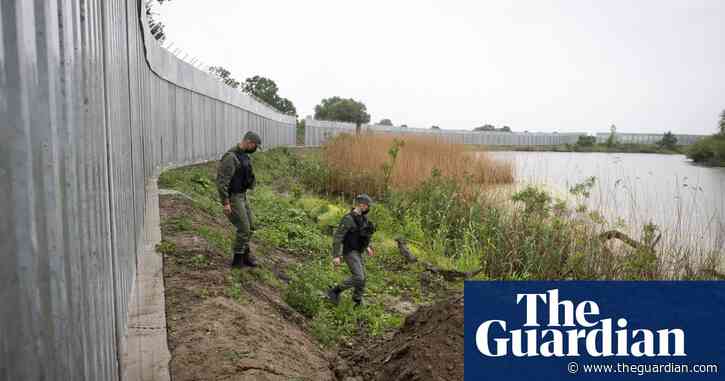 Greek minister defends wall on border with Turkey during Afghan crisis – video