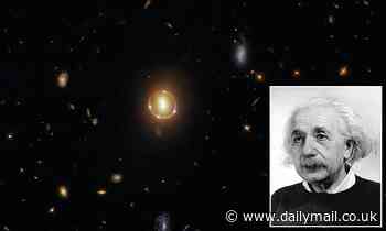 Stunning 'Einstein Ring' is spotted by the Hubble Telescope 3.4 billion light-years from Earth