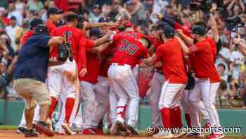 Red Sox's Travis Shaw hits walk-off grand slam to give Boston much-needed win over Rangers