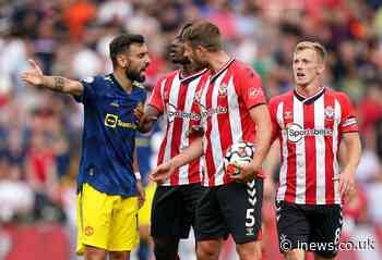 Solskjaer laments 'clear foul' on Fernandes in build up to Southampton goal against Man United - iNews