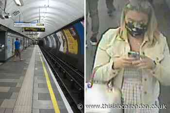 CCTV: Woman 'pushes her knees' into Stockwell Tube passenger