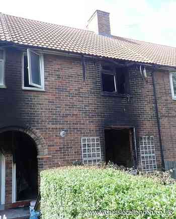 Three injured in Morden house fire
