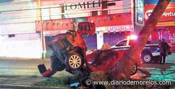 Jóvenes ebrios se matan en auto en Cuernavaca - Diario de Morelos