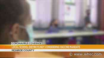 Back to School: Local districts not considering vaccine mandate for students