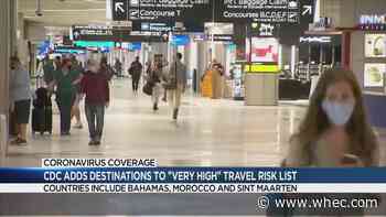 CDC adds several travel destinations to 'high risk' list