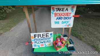 Corcoran woman inspires with Free Friendship Flower Cart
