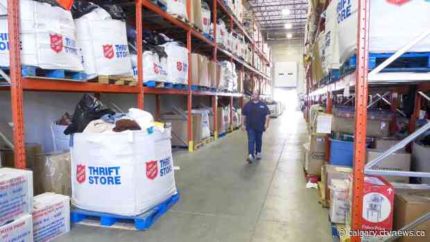 Calgary-area Salvation Army thrift stores starting to see donations ease after busy pandemic period