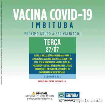 Atenção moradores de Imbituba para segunda dose de vacina contra covid-19 - Impresso Catarinense - Open Sans, sans-serif;