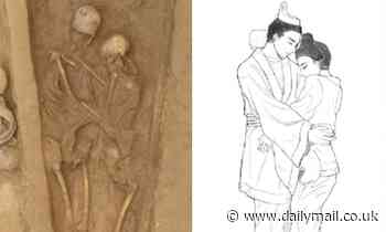 Skeletons found embracing in 'eternal love lock' in 1,500-year-old Chinese grave