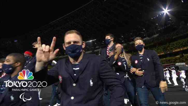 Team USA enters Opening Ceremony | Tokyo 2020 Paralympics | NBC Sports - NBC Sports