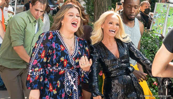 Kelly Clarkson & Kristin Chenoweth Team Up to Film a Music Video in New York!