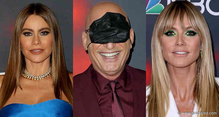 Howie Mandel Fools Around with His Face Mask at 'AGT' Live Show with Sofia Vergara & Heidi Klum