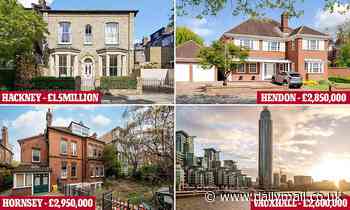Another 10 London postcodes join the £1million property club including Hackney and Vauxhall - Daily Mail