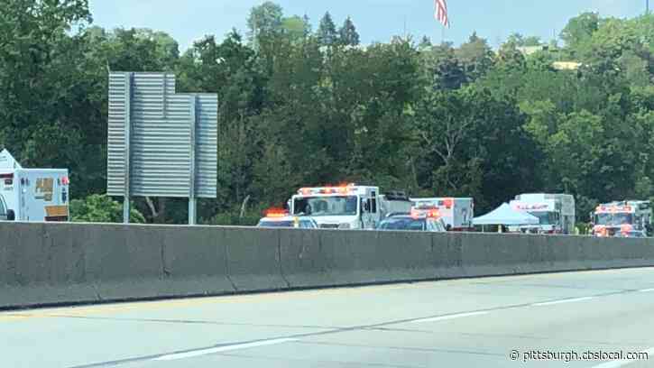 Eastbound Pennsylvania Turnpike Closed After Tractor Trailer Overturns And Catches Fire