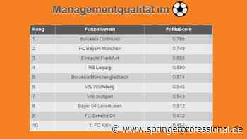 Bei diesen Fußballclubs ist das Management spitze - Springer Professional