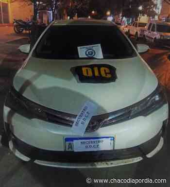 Incautaron en Resistencia un auto buscado desde Buenos Aires por robo | CHACO DÍA POR DÍA - Chaco Dia Por Dia