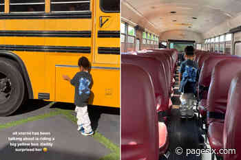 Travis Scott surprising Stormi with a school bus sparks hilarious reactions - Page Six