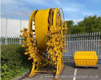 Accrington printing wheel monument to family firms wallpaper history