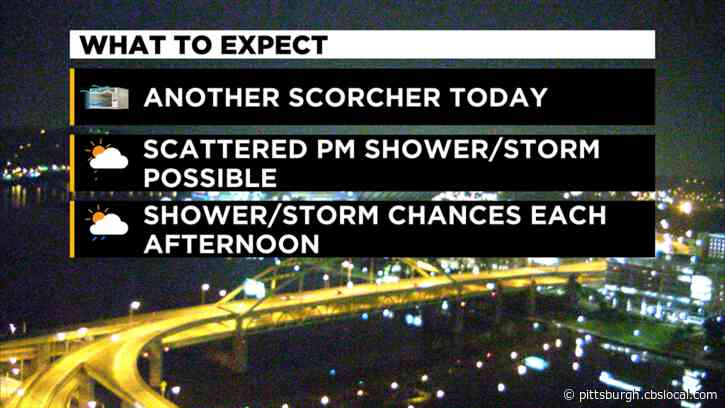 Pittsburgh Weather: Temperatures Remain High, Showers And Storms Possible Once Again