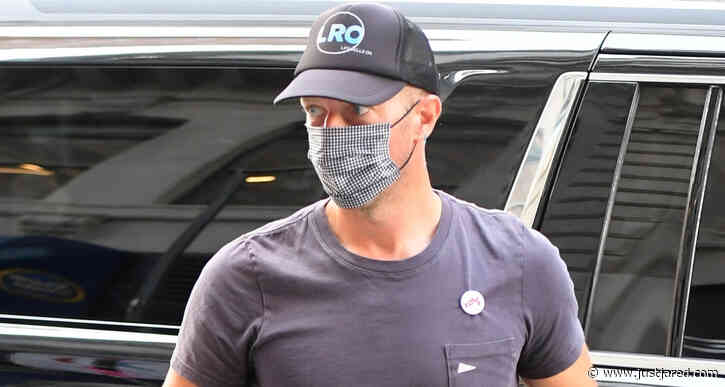 Chris Martin Arrives on Set of New Project in New York City