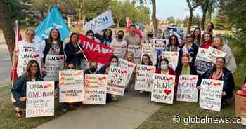 Alberta nurses’ union seeks formal mediation, ‘one step closer to potential job action’