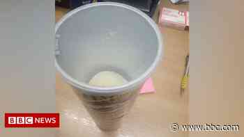 Half-eaten Pringles tin donated to Waveney food bank - BBC News