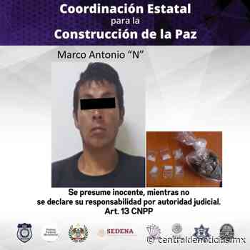 Aseguran a hombre con droga en Cuernavaca - Central de Noticias Mx