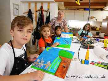 Bad Säckingen: Ferienkinder gestalten in Bad Säckingen Bilder mit Steinen und Farbe - SÜDKURIER Online