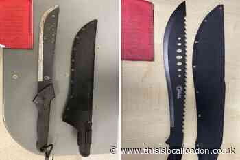 Two arrested in Eltham after knives found in car