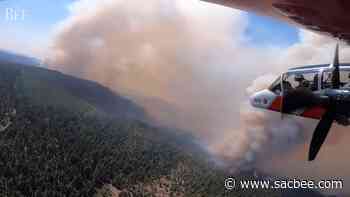 Aerial footage shows scale of Caldor Fire burning in Eldorado National Forest - Sacramento Bee