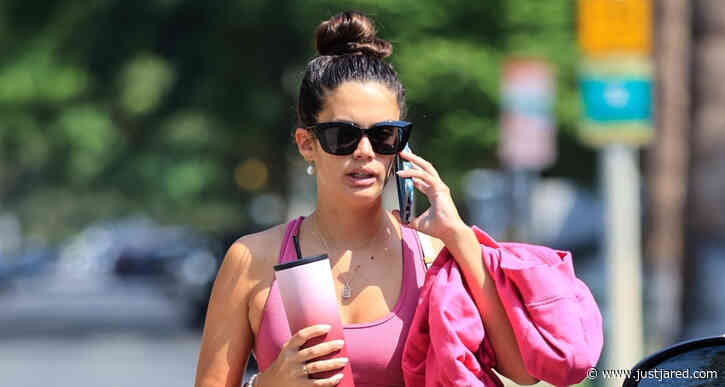Sara Sampaio Goes Pretty in Pink for Afternoon Workout