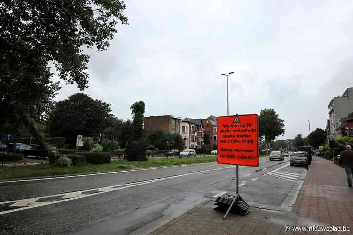 Mechelsesteenweg twee dagen afgesloten aan Gemeenteplein