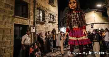 Giant Puppet of Syrian Refugee Angers Some on Walk Through Greece