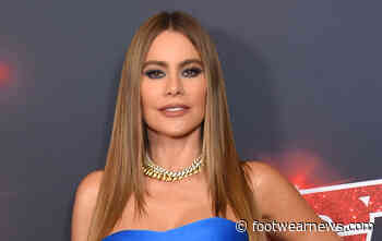 Sofia Vergara Masters Red Carpet Style in Royal Blue Strapless Dress & Metallic Platform Heels for ‘America’s Got Talent’ - Footwear News