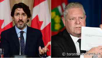 Trudeau calls on Ford to 'step up,' create Ontario vaccine certificate program