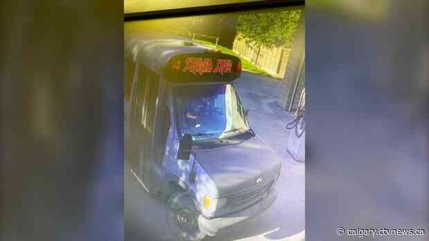 Airdrie RCMP seek driver of converted school bus involved in hit-and-run