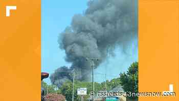 Large fire at pool business in York County