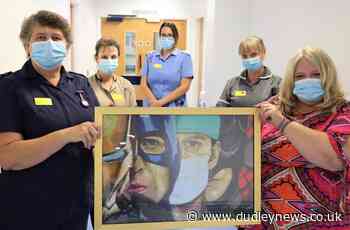 Retired nurse pays artwork tribute to Dudley's 'superhero' NHS staff - Dudley News