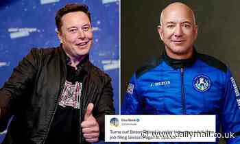 Elon Musk blasts Jeff Bezos, saying he has a 'full-time job filing lawsuits against SpaceX'