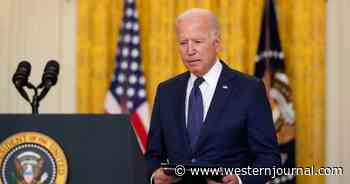 Defining Photo of Biden Presidency: POTUS Goes Into Fetal Position, Crumbles When Hit with Tough Question